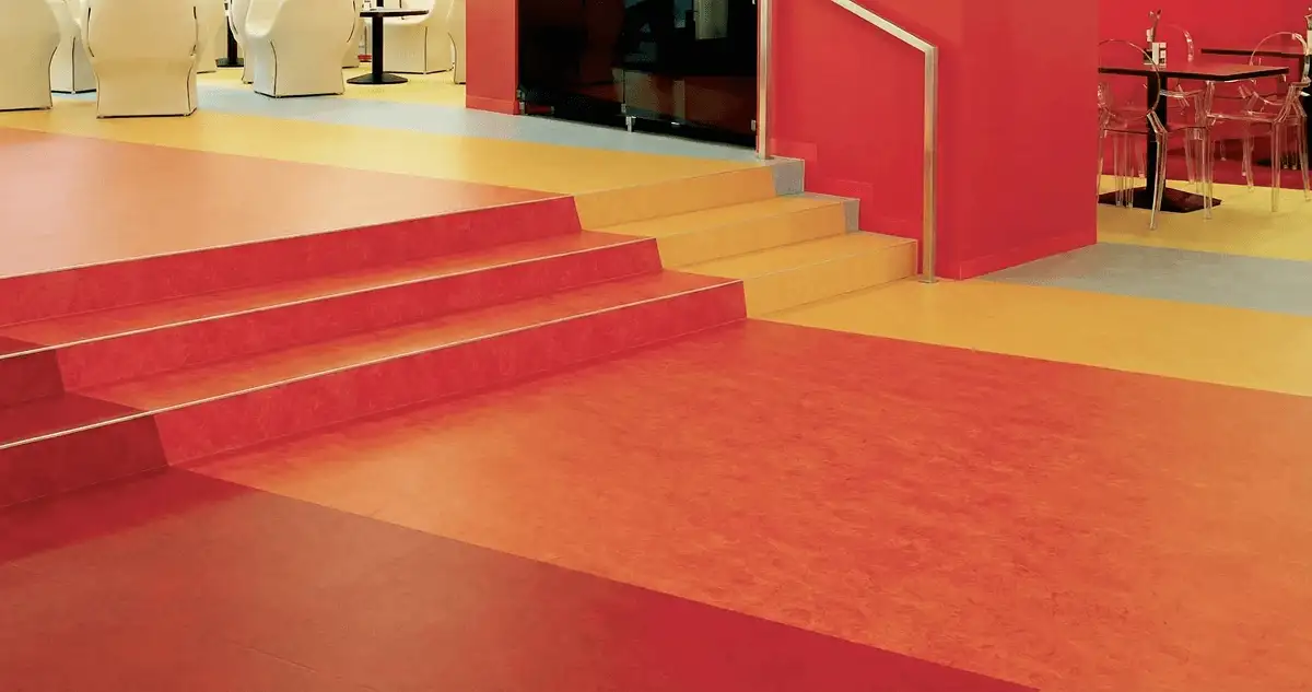 Snack bar with beautiful professionally installed linoleum flooring in San Francisco, CA