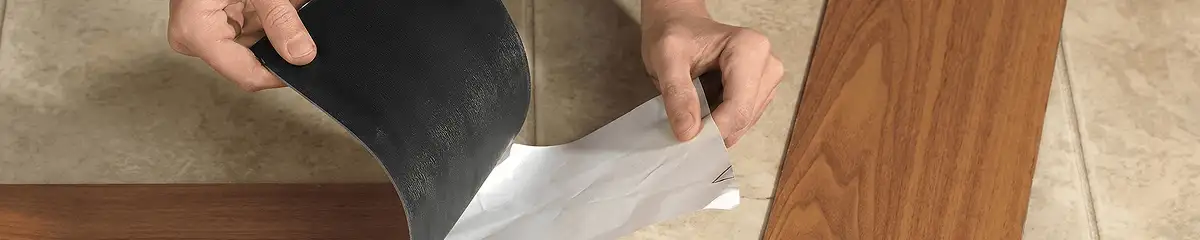 A professional installing vinyl flooring in San Francisco, CA